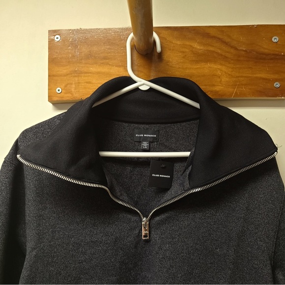 CLUB MONACO QUARTER ZIP SWEATER BNWT - Picture 2 of 8